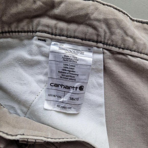 Carhartt Cargo Shorts In Grey Size W38 - Picture 3 of 3